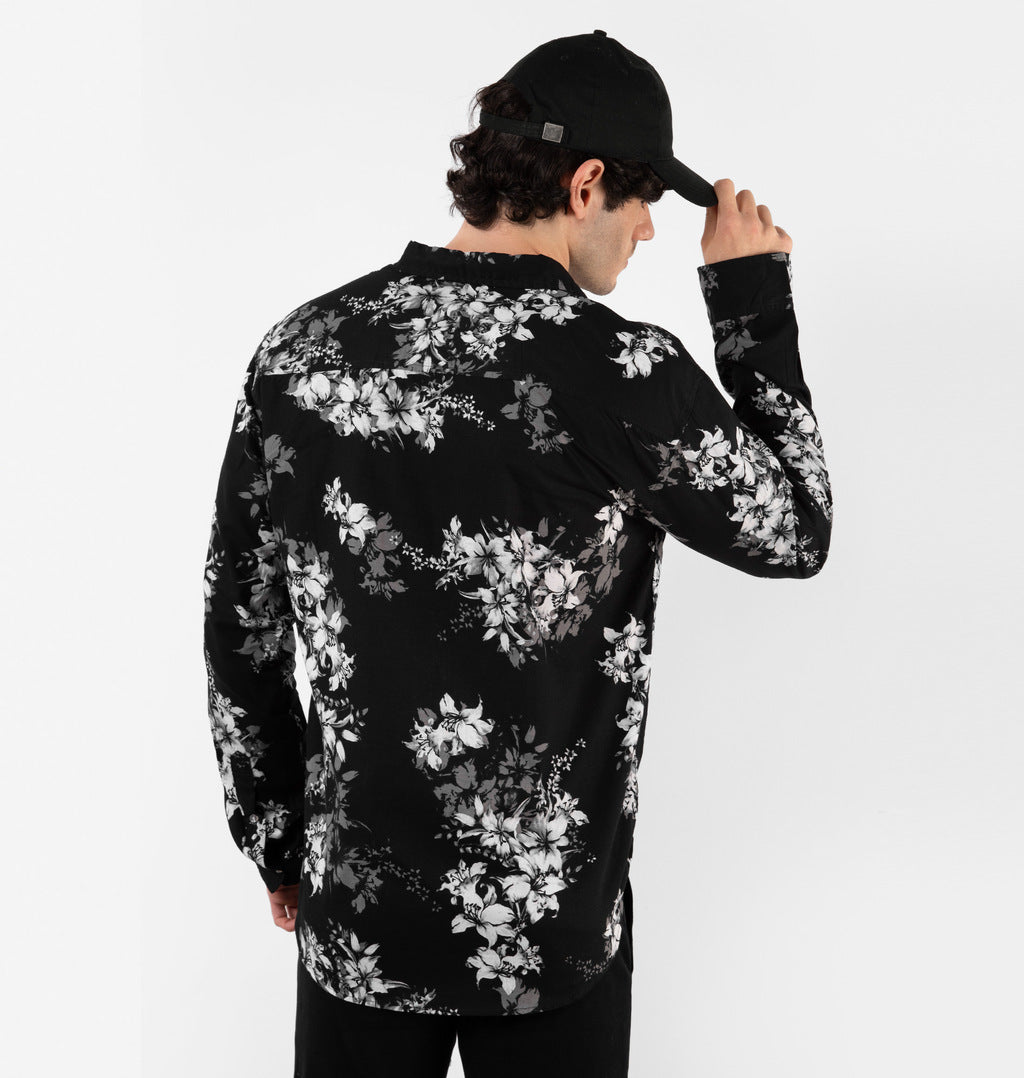 Camisa Com Estampa Floral E Botões