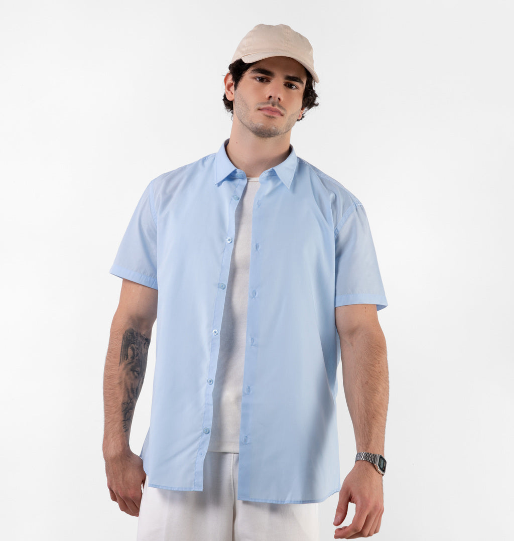 Camisa Manga Curta Com Botões