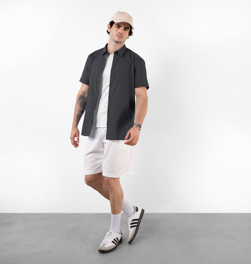 Camisa Manga Curta Com Botões