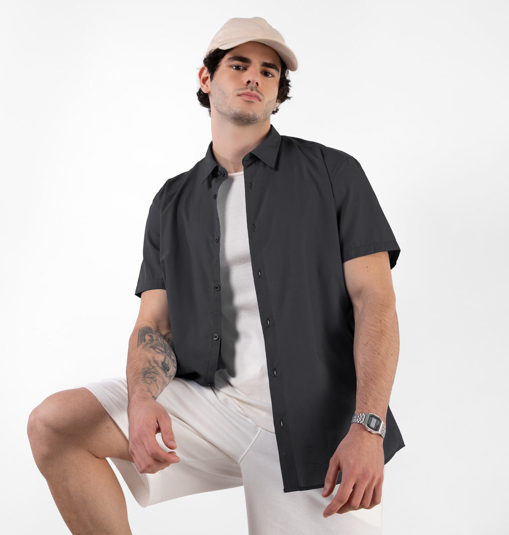 Camisa Manga Curta Com Botões