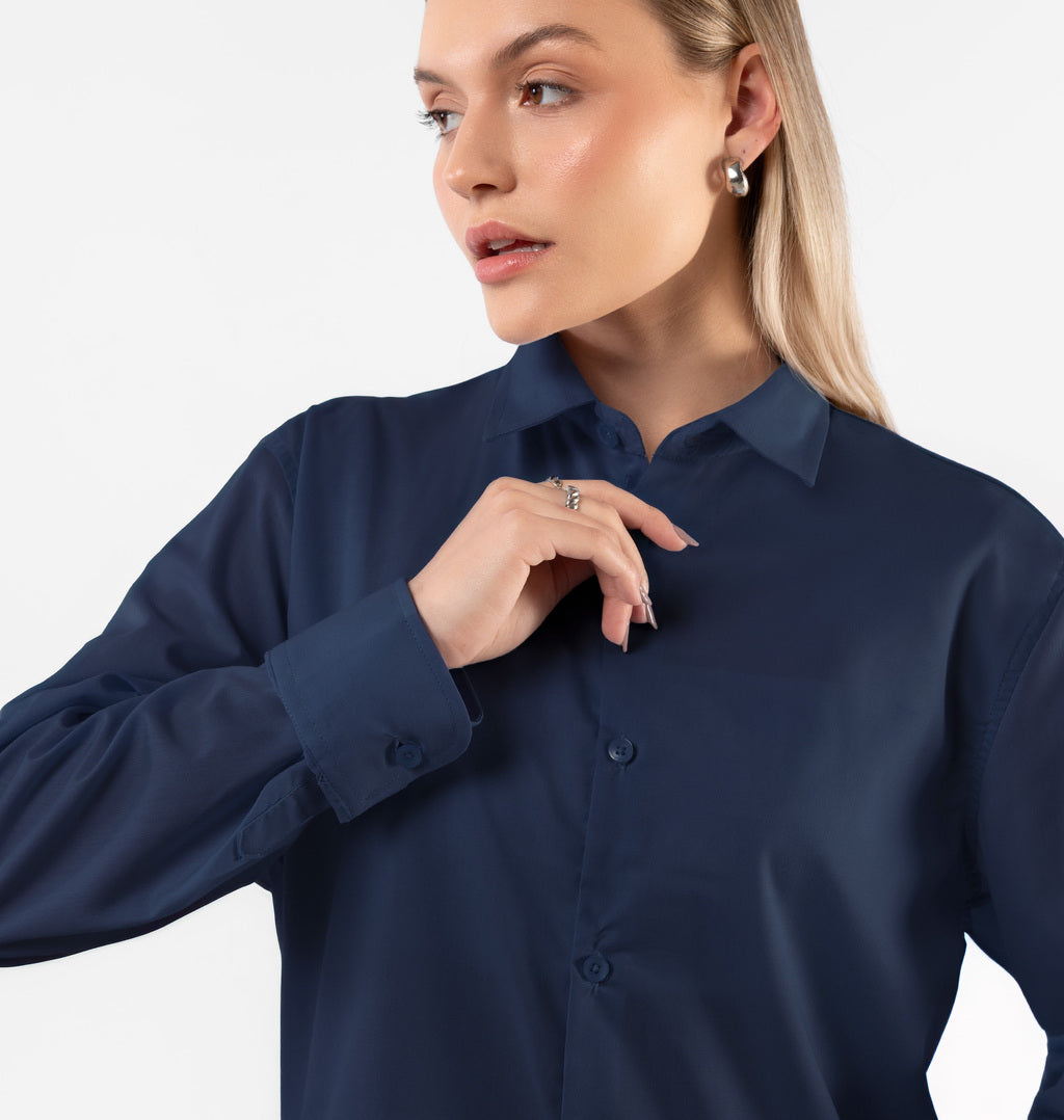 Camisa Manga Longa Com Botões
