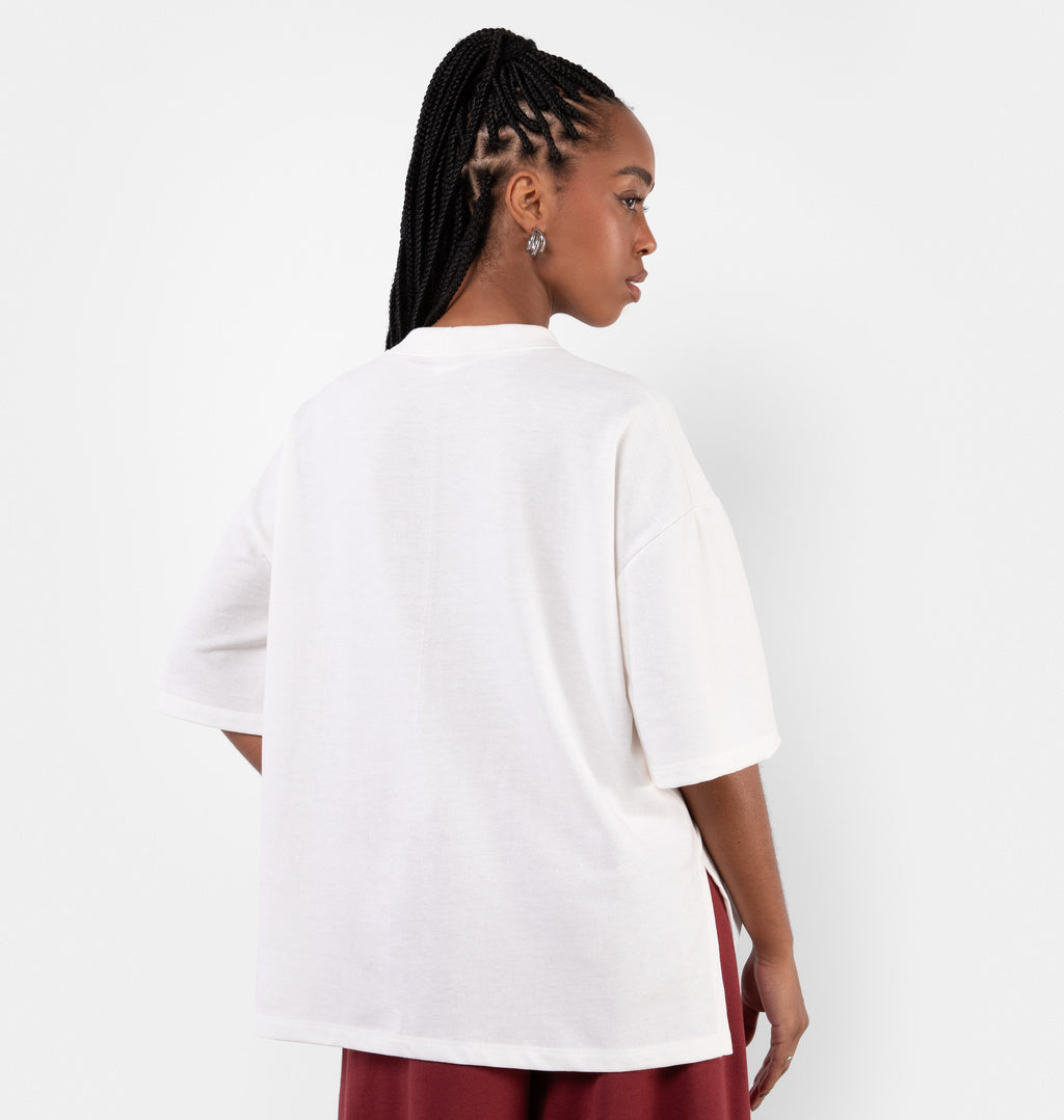 Camiseta Over Estampa Cereja