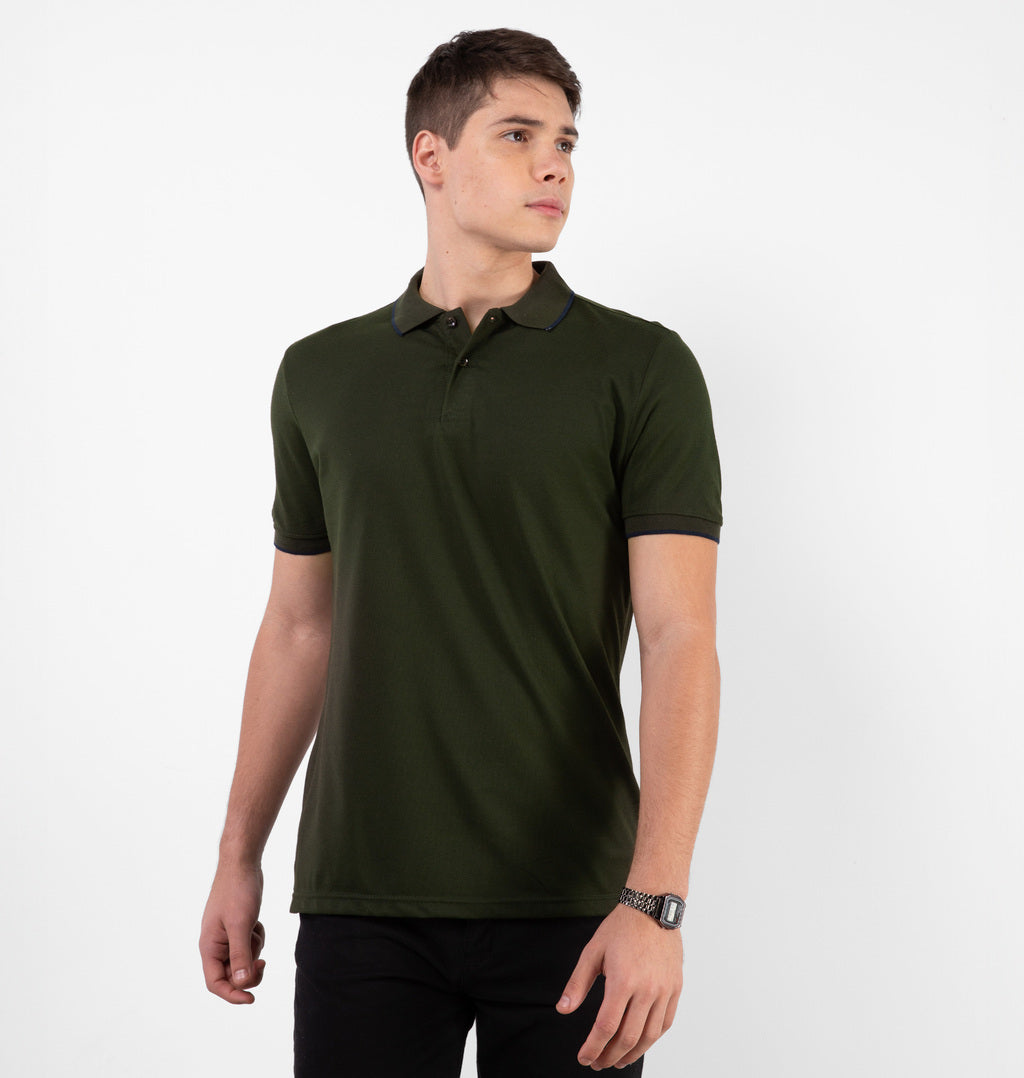 Camisa Polo Com Manga Curta