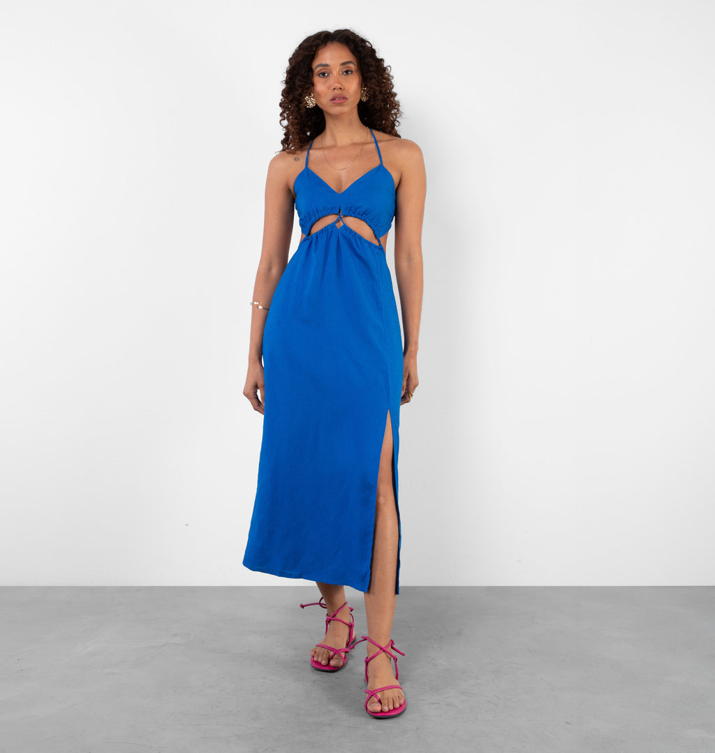 Vestido Longo Com Amarração