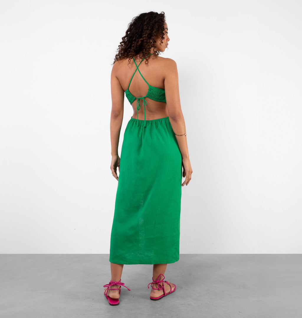 Vestido Longo Com Amarração