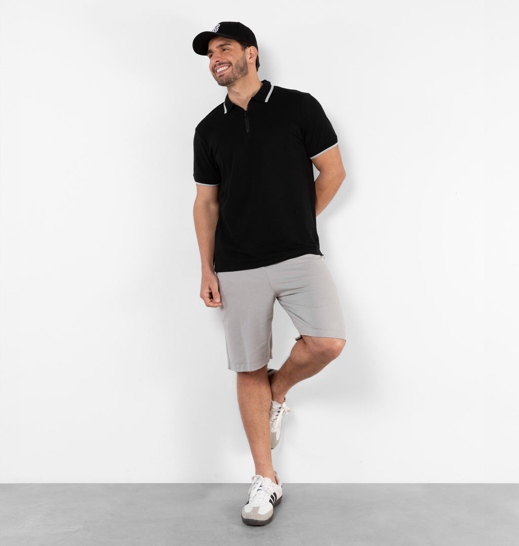 Camisa Polo Com Zíper