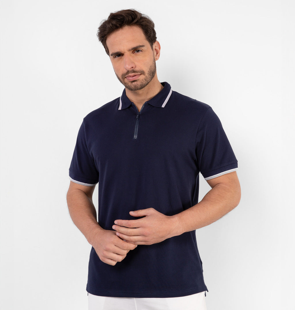 Camisa Polo Com Zíper