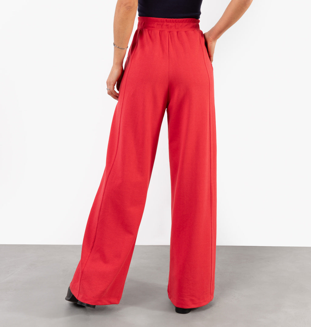 Calça Wide Leg Com Recortes