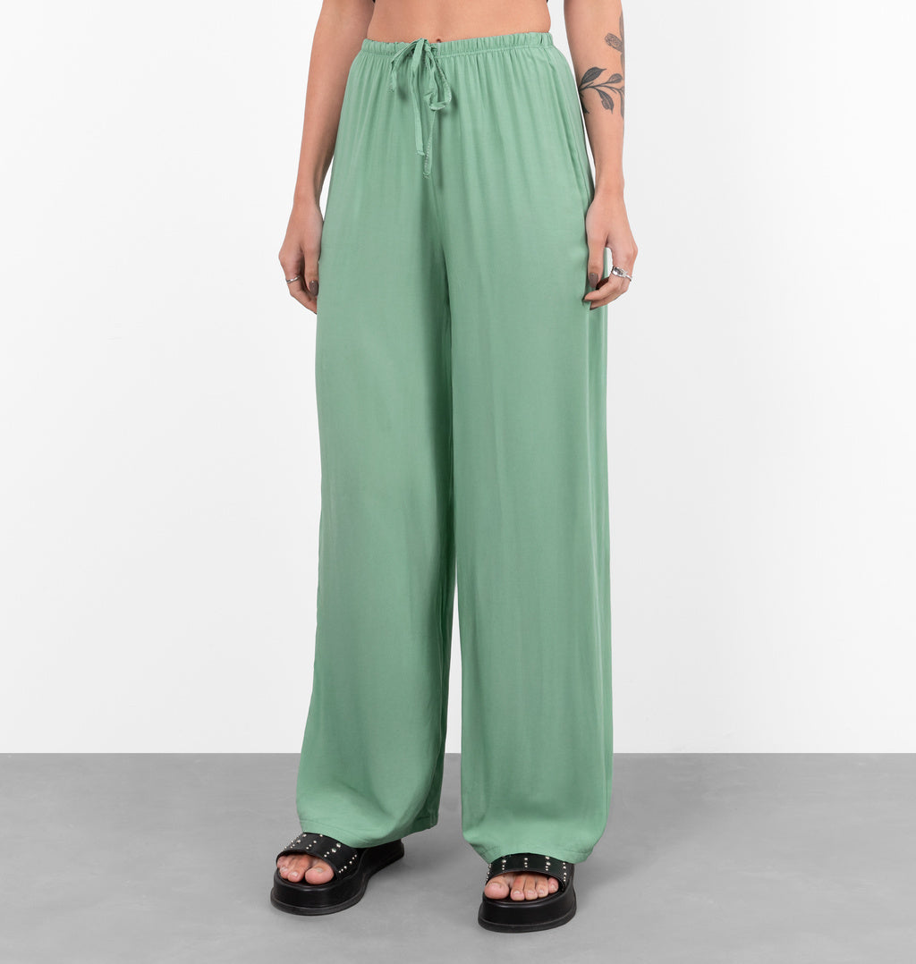 Calça Reta Com Cós Ajustável