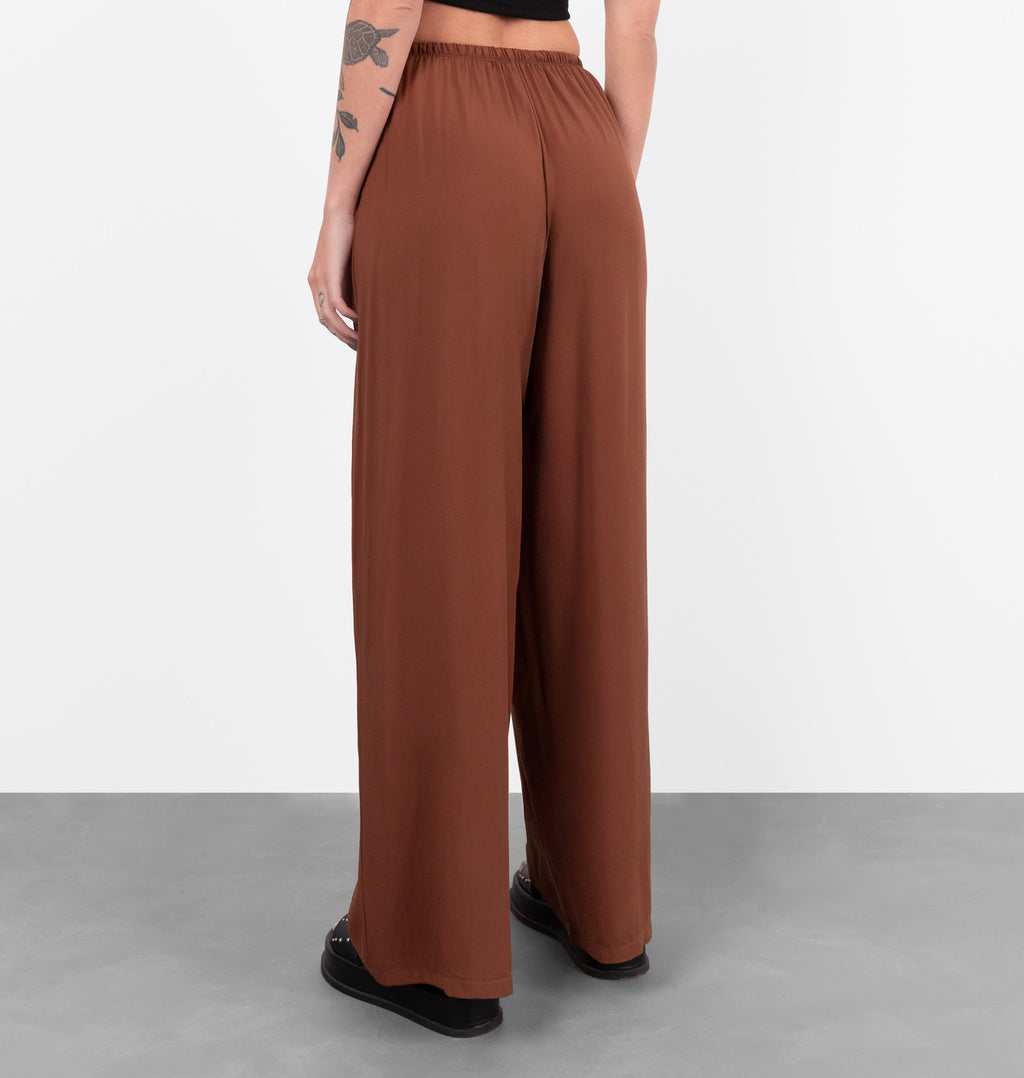 Calça Reta Com Cós Ajustável