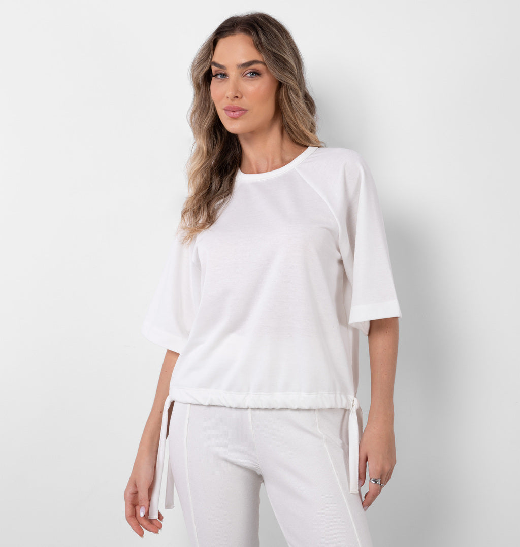Blusa Com Manga Raglan