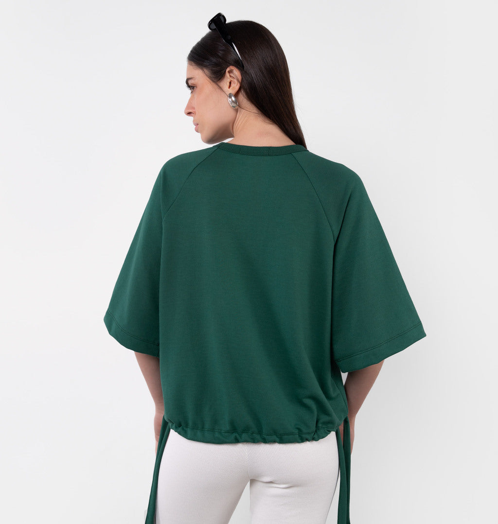 Blusa Com Manga Raglan