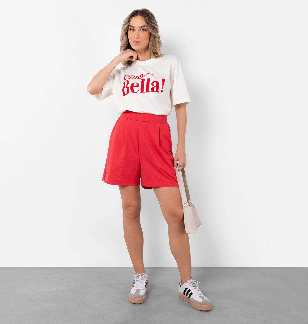 T-shirt Over Estampa Ciao Bella