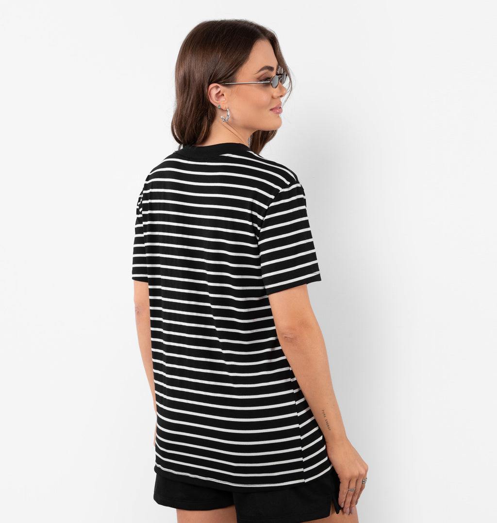 T-shirt Oversized Com Listras