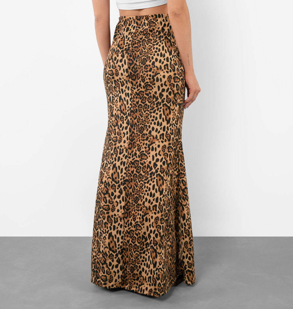 Saia Longa Animal Print Onça