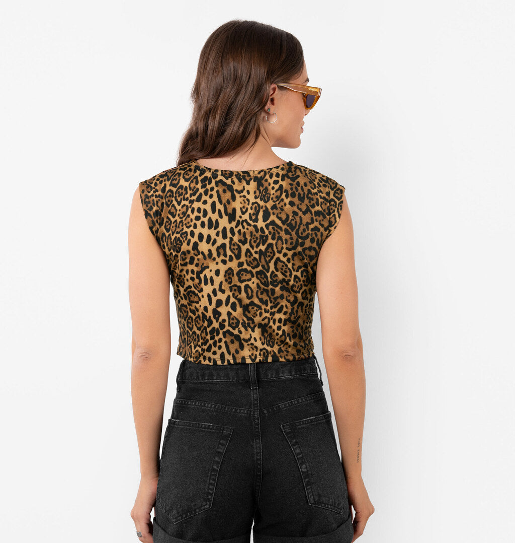 Blusa Animal Print Onça