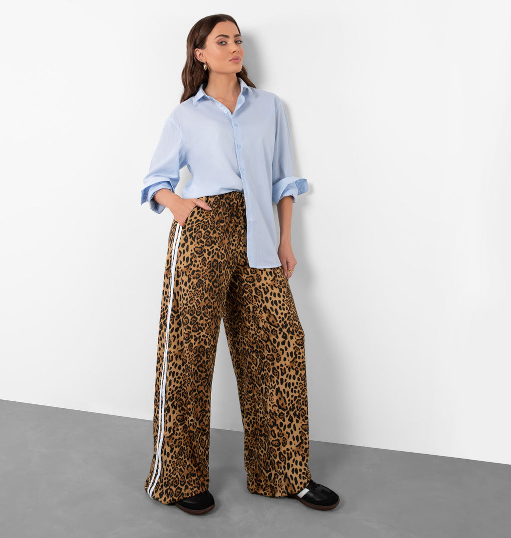 Calça Track Animal Print Onça