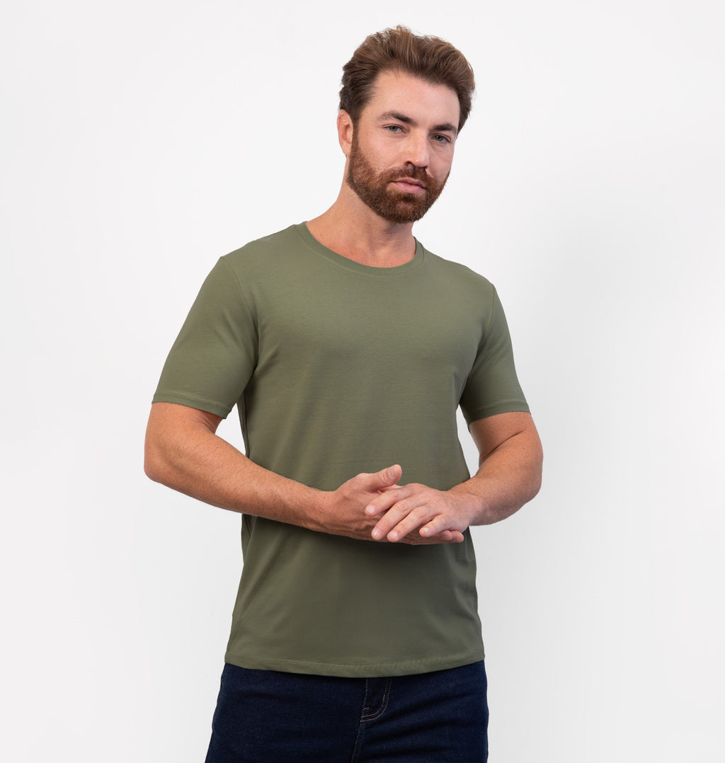 Camiseta Básica em Cotton