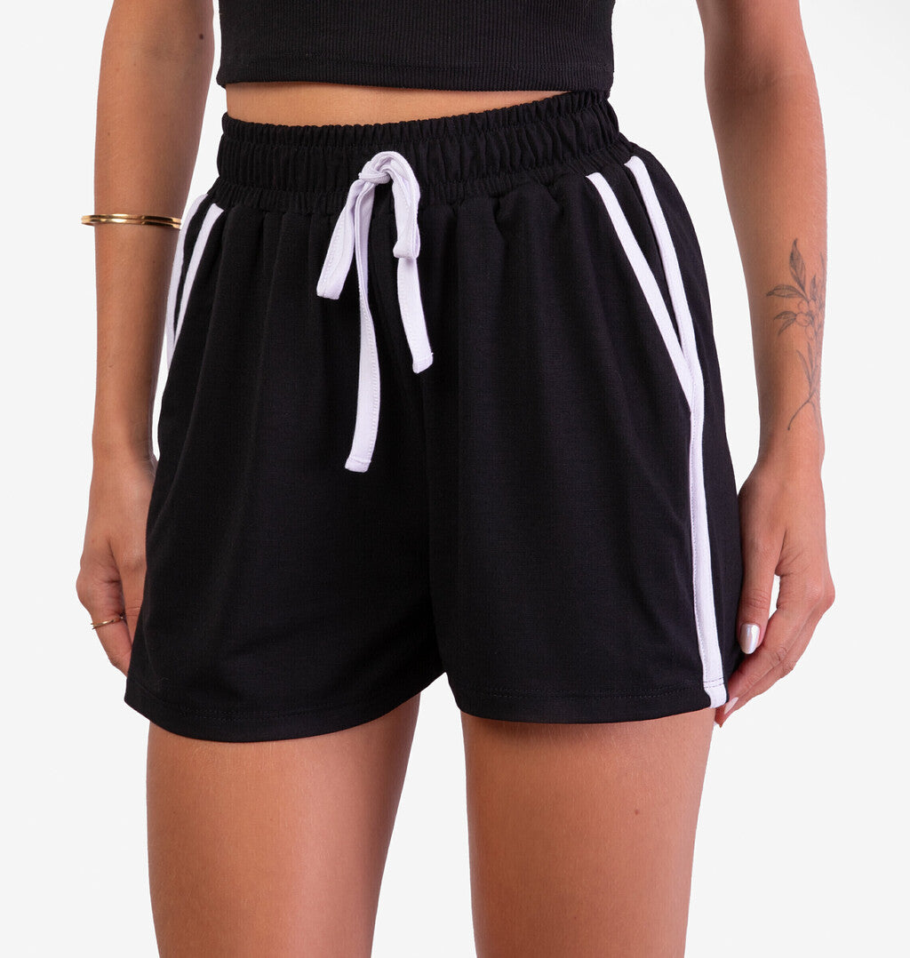 Short Bicolor com Bolsos