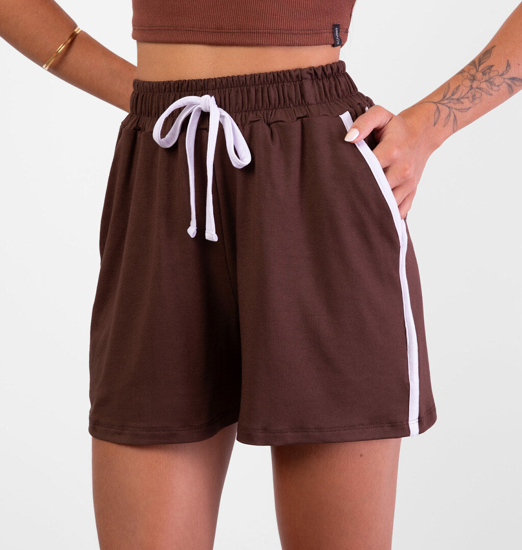 Short Bicolor com Bolsos