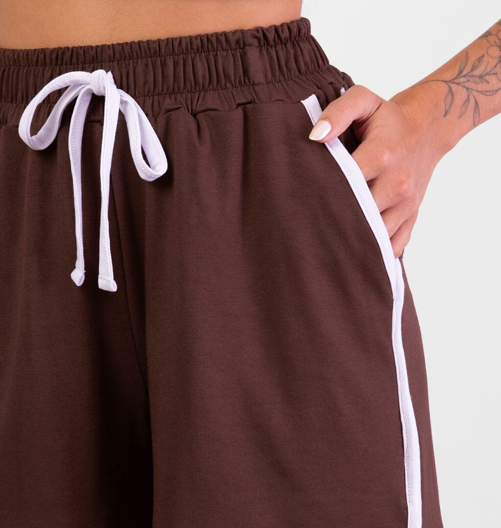 Short Bicolor com Bolsos