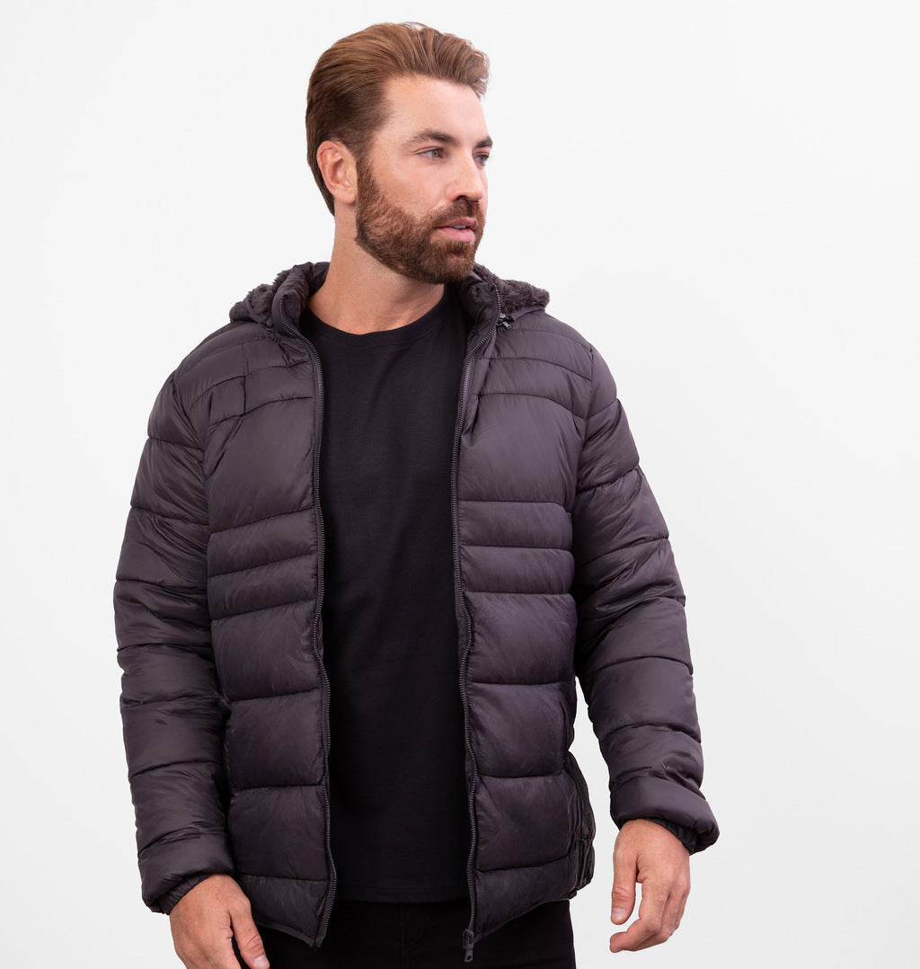 Jaqueta Puffer com Bolsos de Zíper