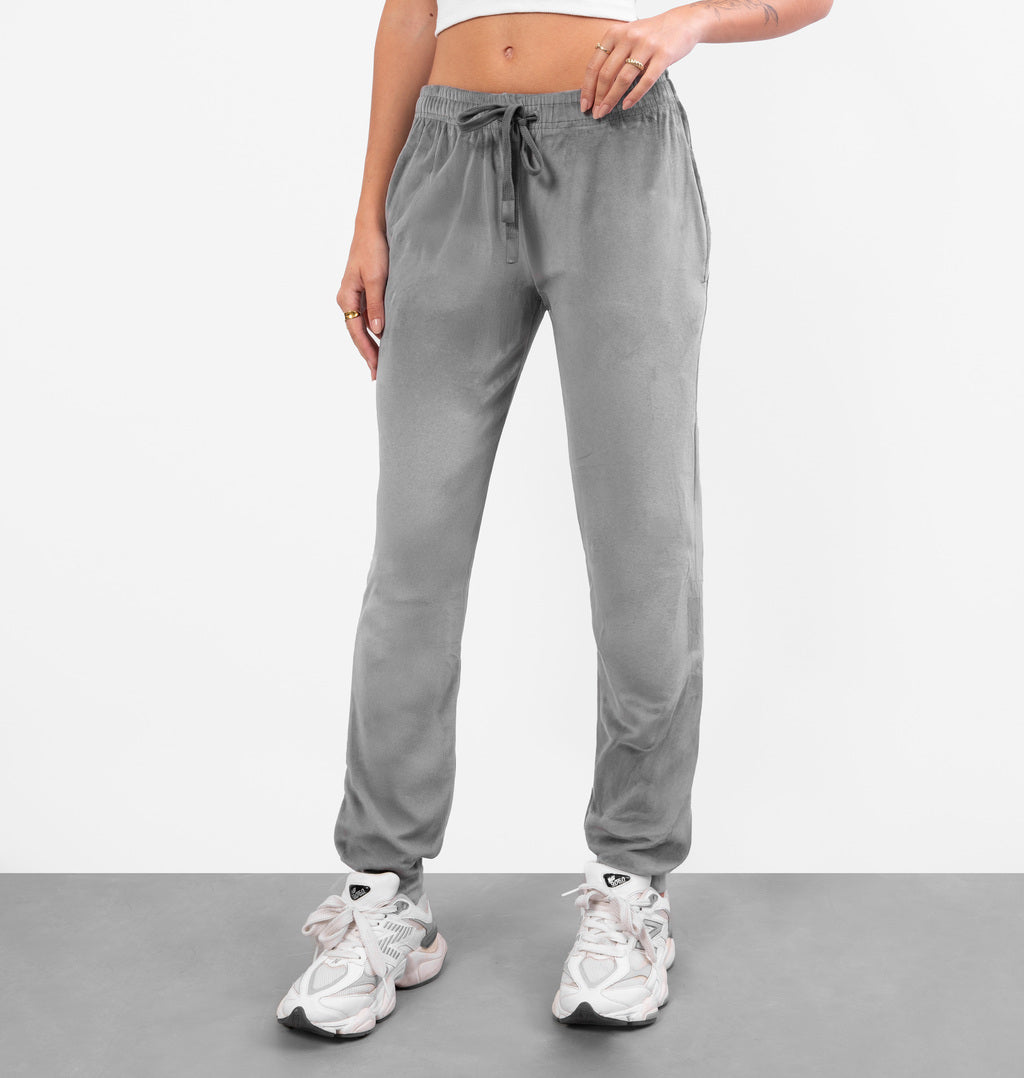 Calça Jogger em Plush com Cordão