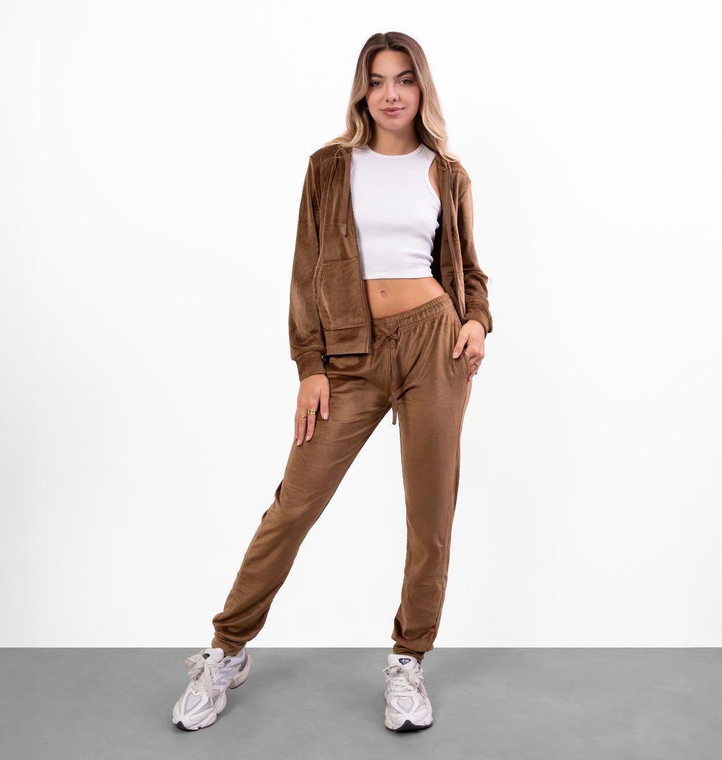 Calça Jogger em Plush com Cordão