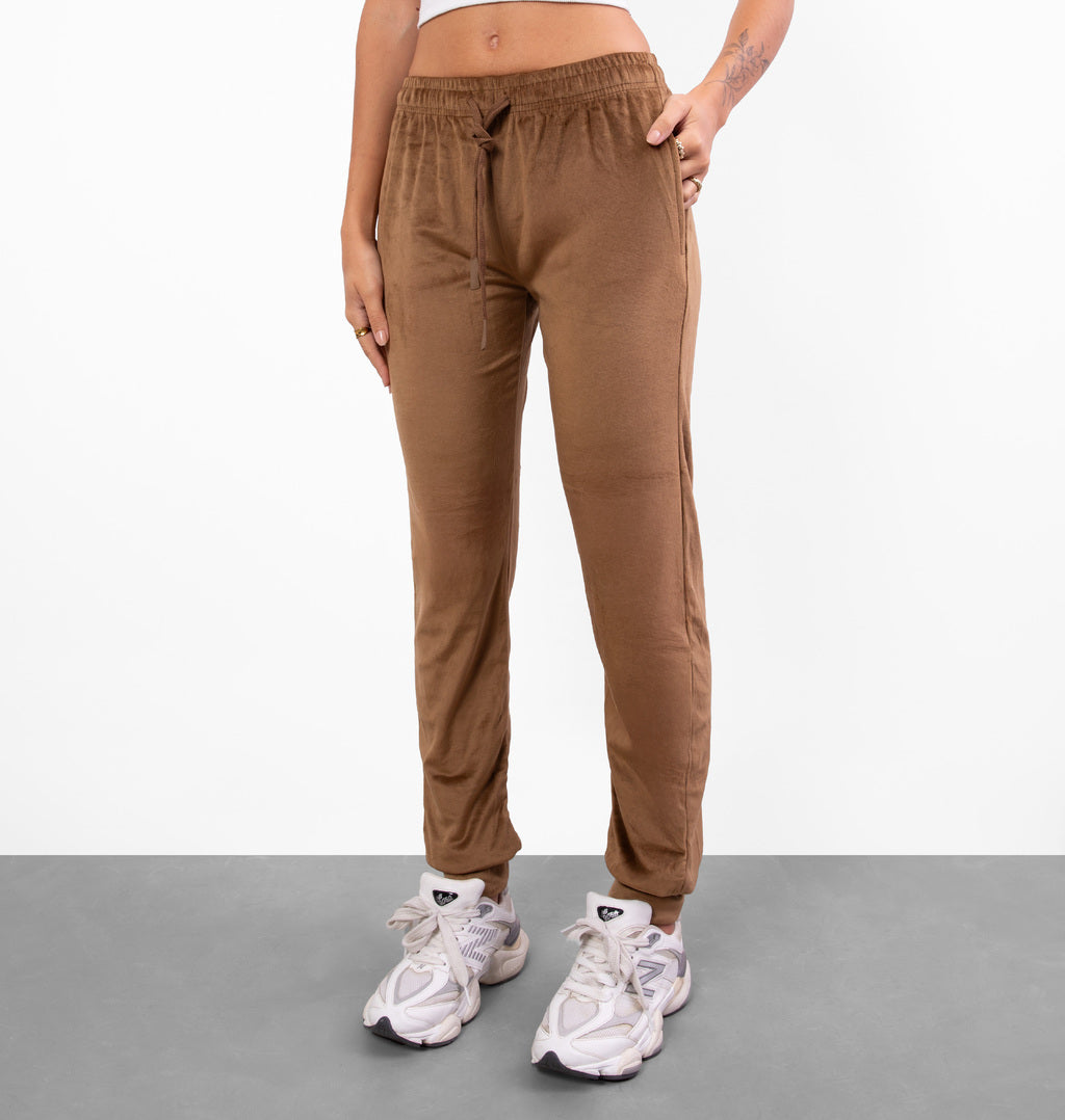 Calça Jogger em Plush com Cordão