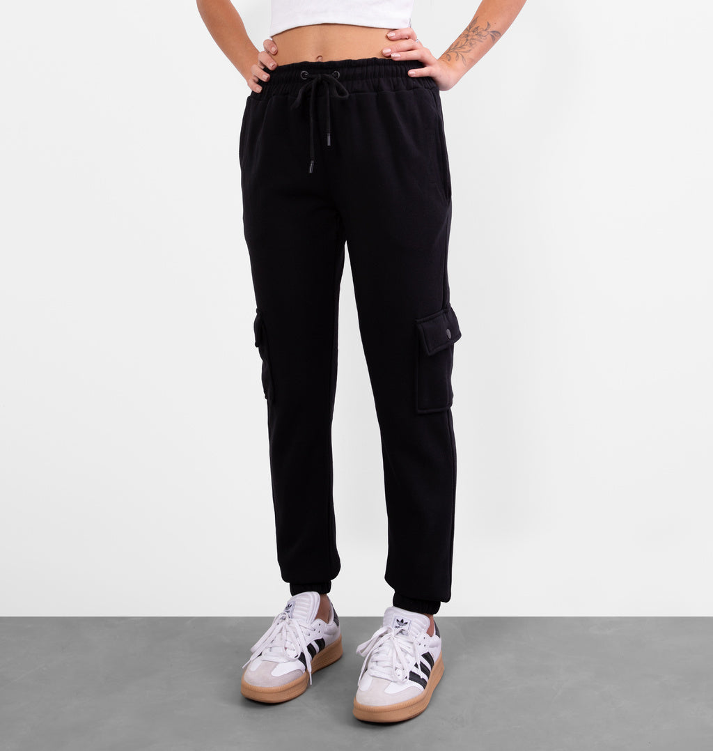Calça Cargo Peluciada Com Cordão