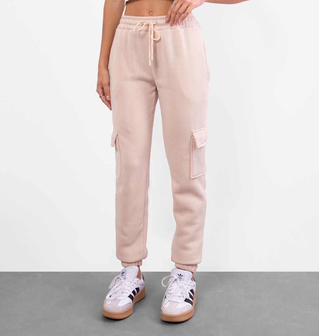 Calça Cargo Peluciada Com Cordão