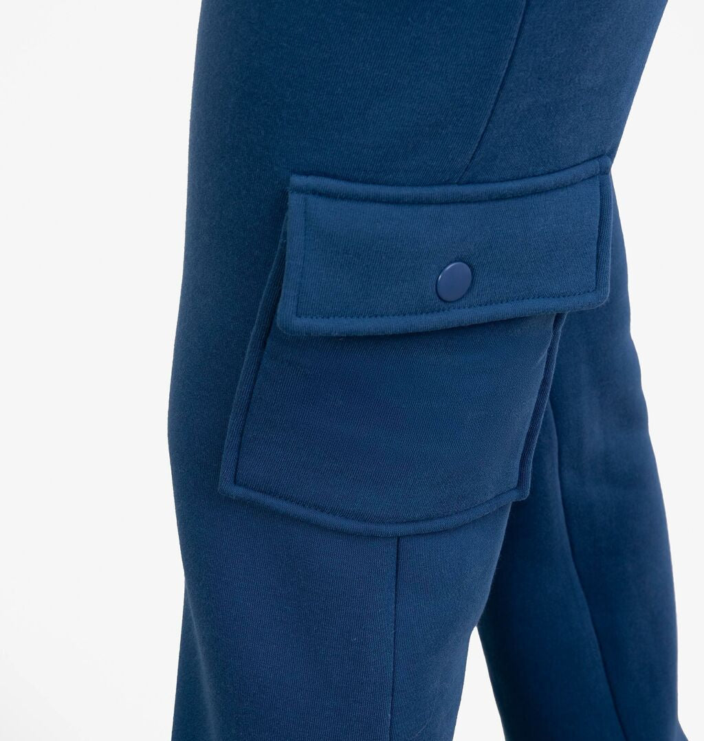 Calça Cargo Peluciada Com Cordão