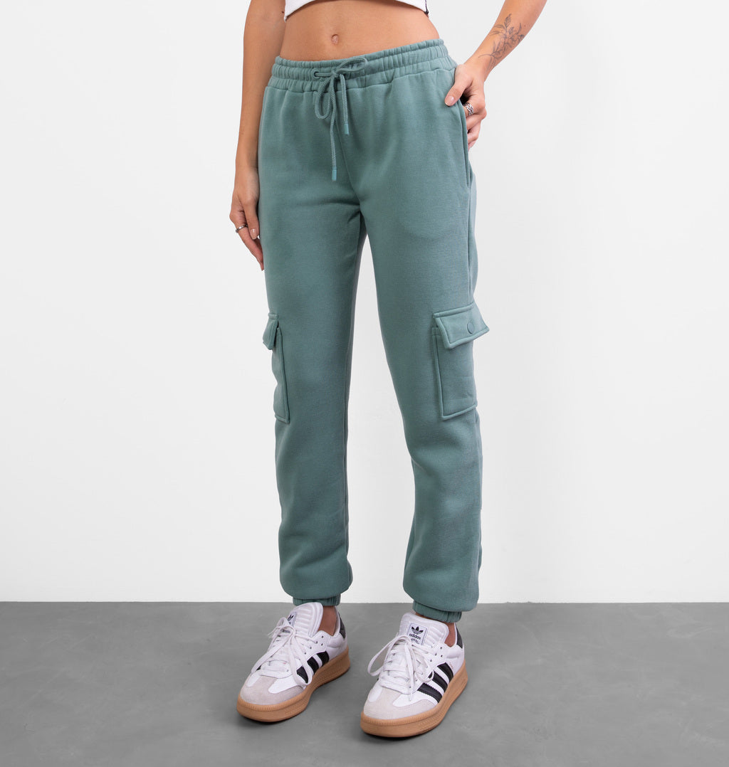 Calça Cargo Peluciada Com Cordão