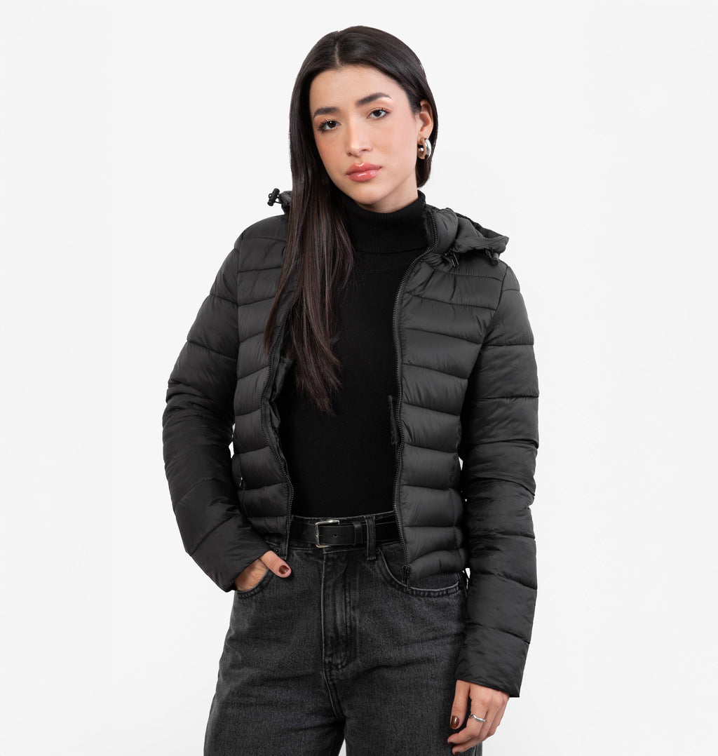 Jaqueta Puffer com Capuz