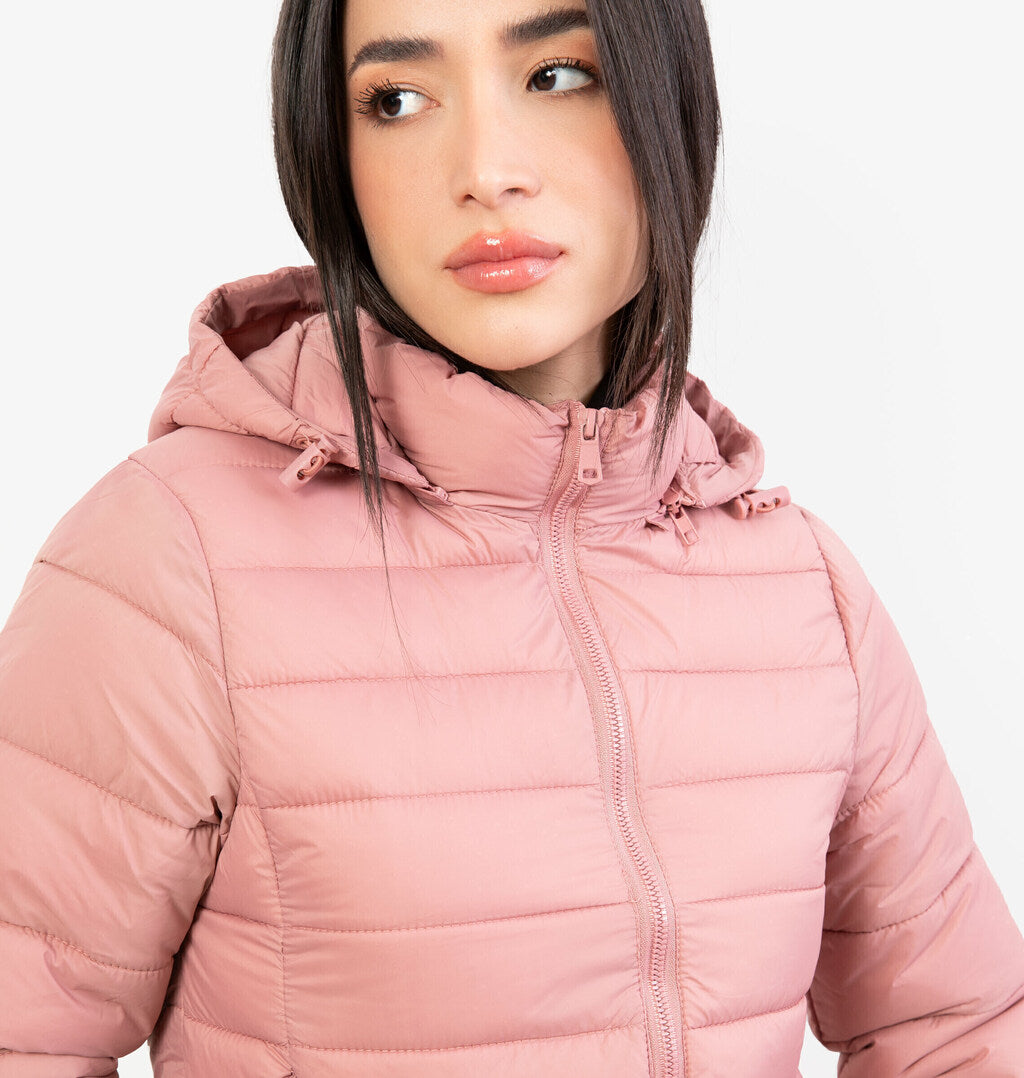 Jaqueta Puffer com Capuz