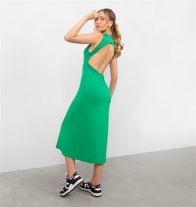 Vestido Abertura Nas Costas