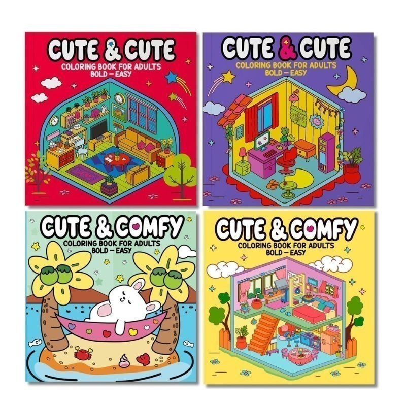 Livro De Colorir Cute & Comfy