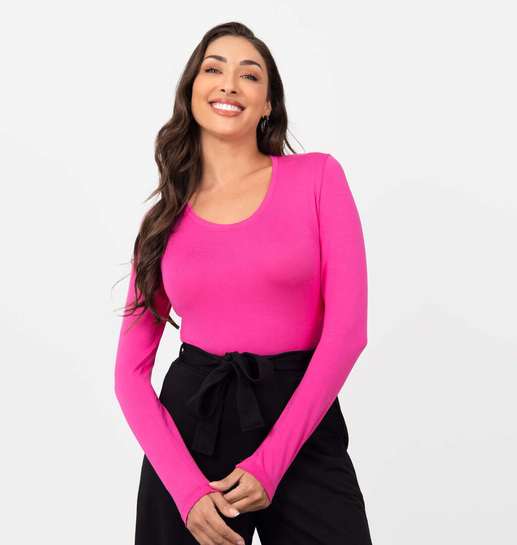 Blusa Básica Gola Redonda