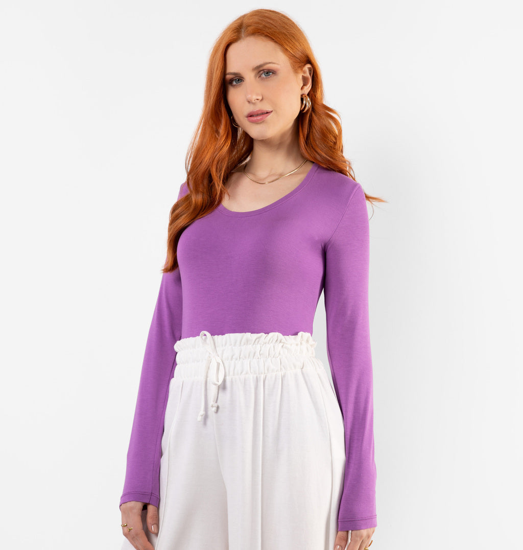 Blusa Básica Gola Redonda