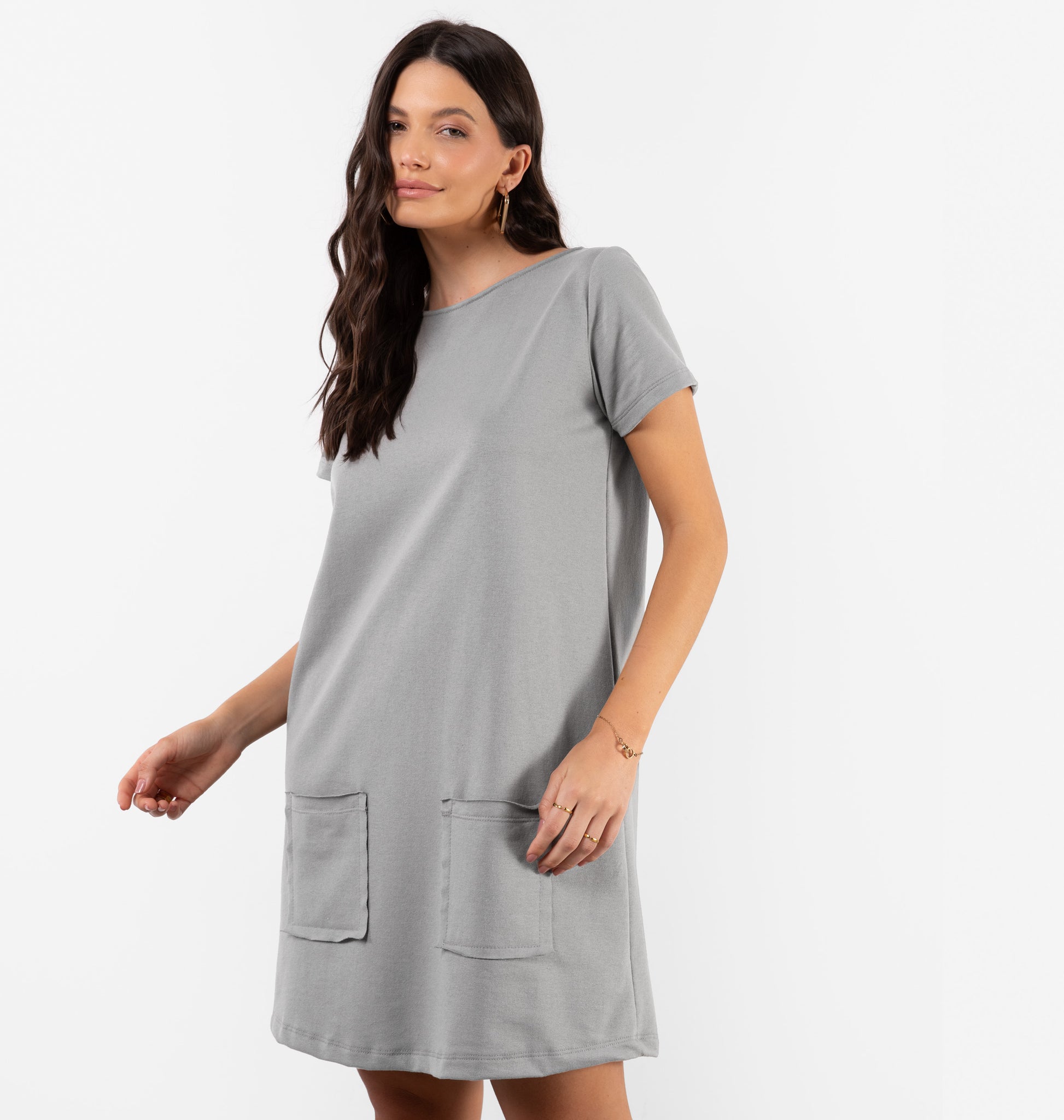 Vestido Comfy Com Bolsos