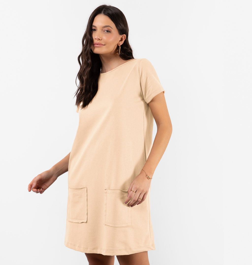 Vestido Comfy Com Bolsos