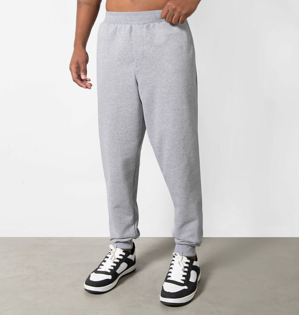 Calça Peluciada Básica Com Punho