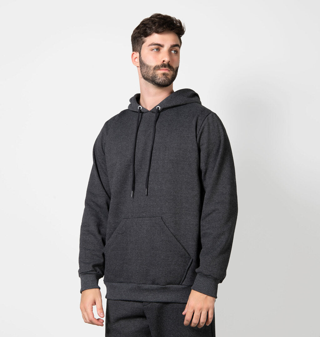Blusão Peluciado Com Capuz Hoodie