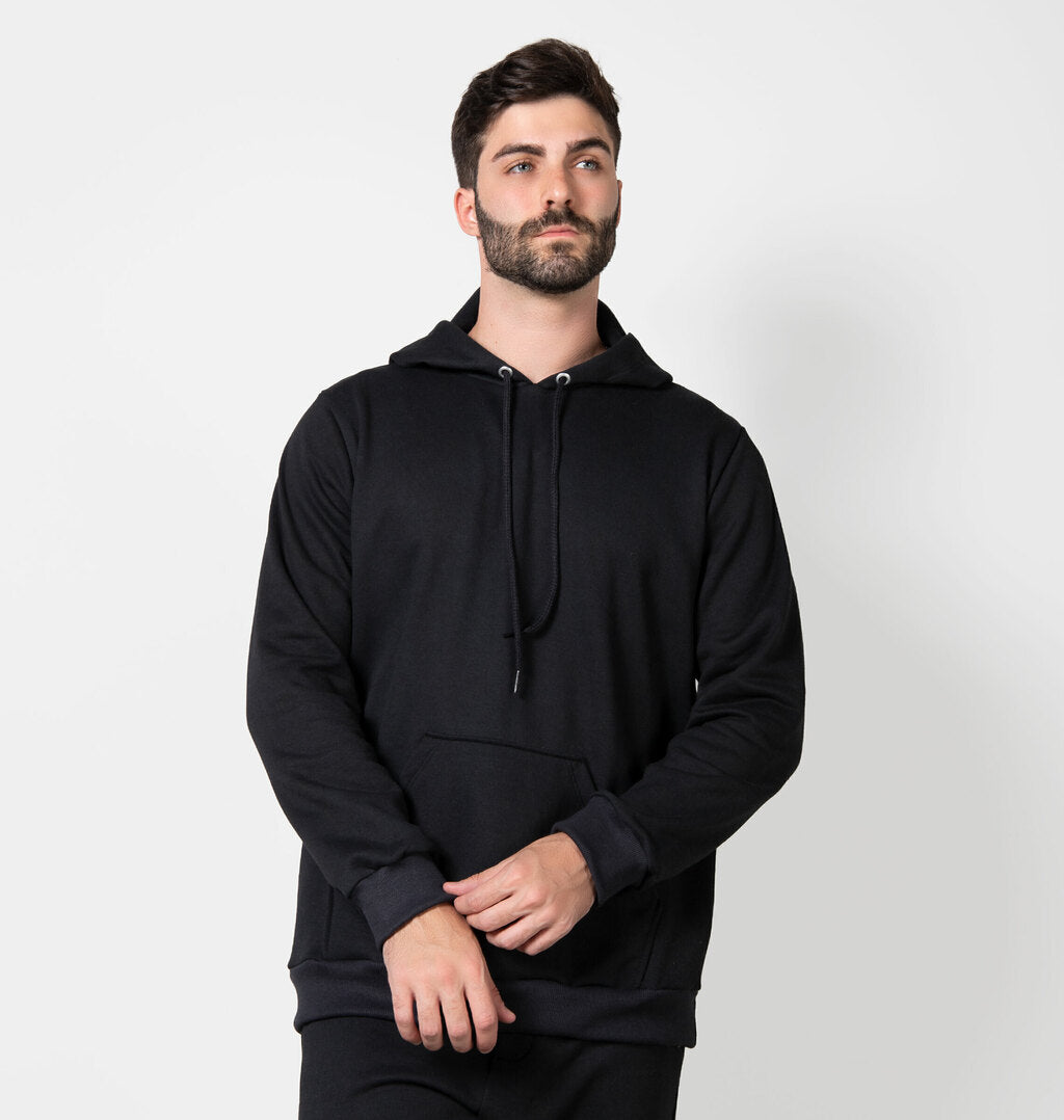 Blusão Peluciado Com Capuz Hoodie