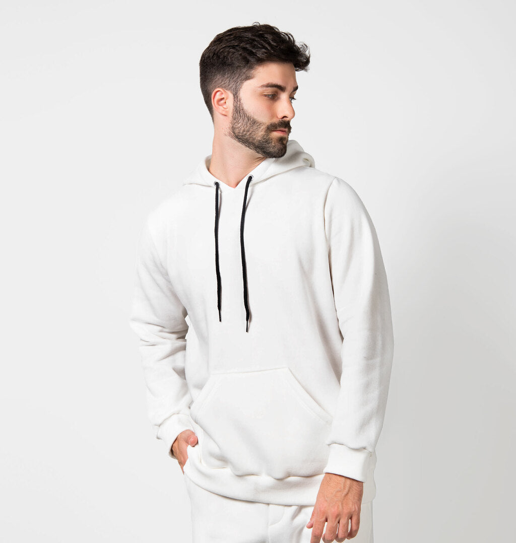 Blusão Peluciado Com Capuz Hoodie