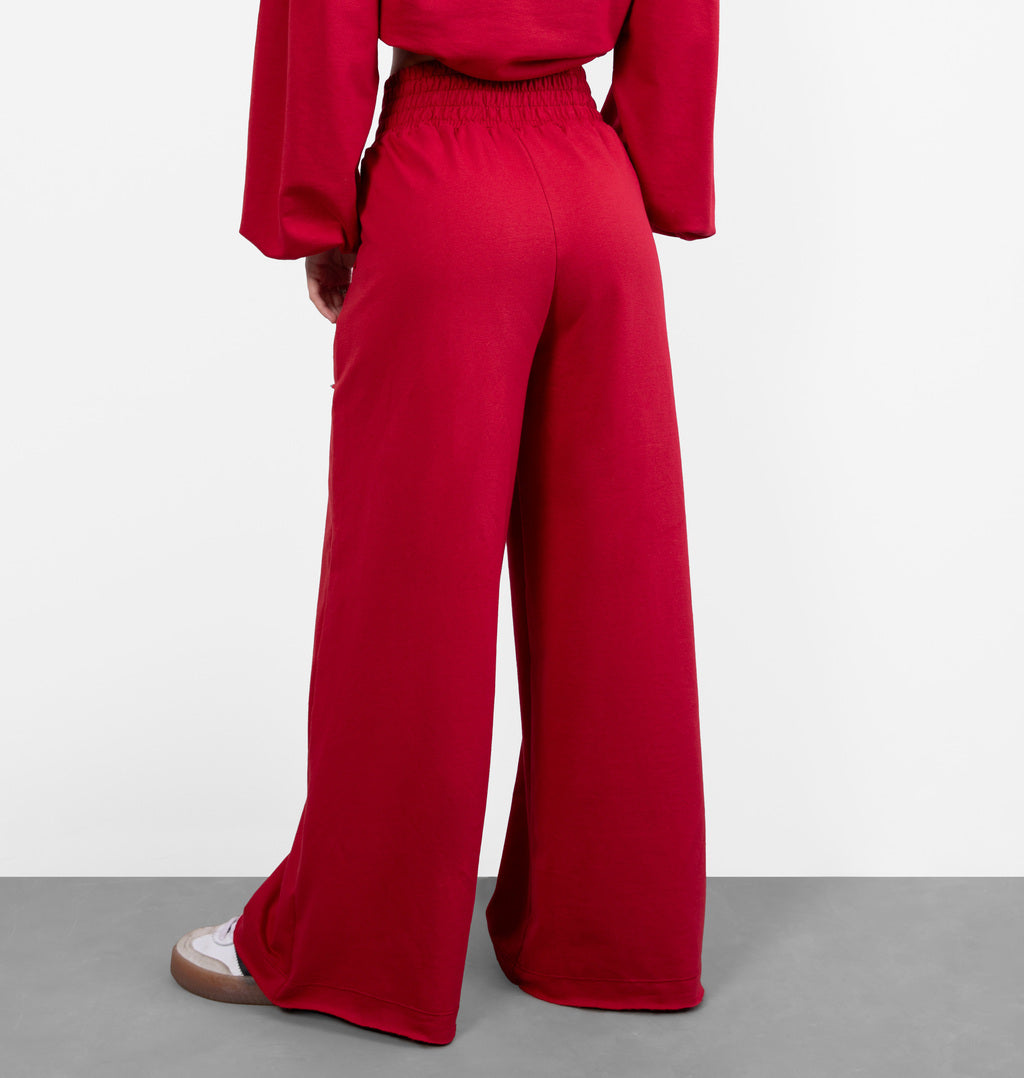 Calça Pantalona Moletinho Bolso A Fio