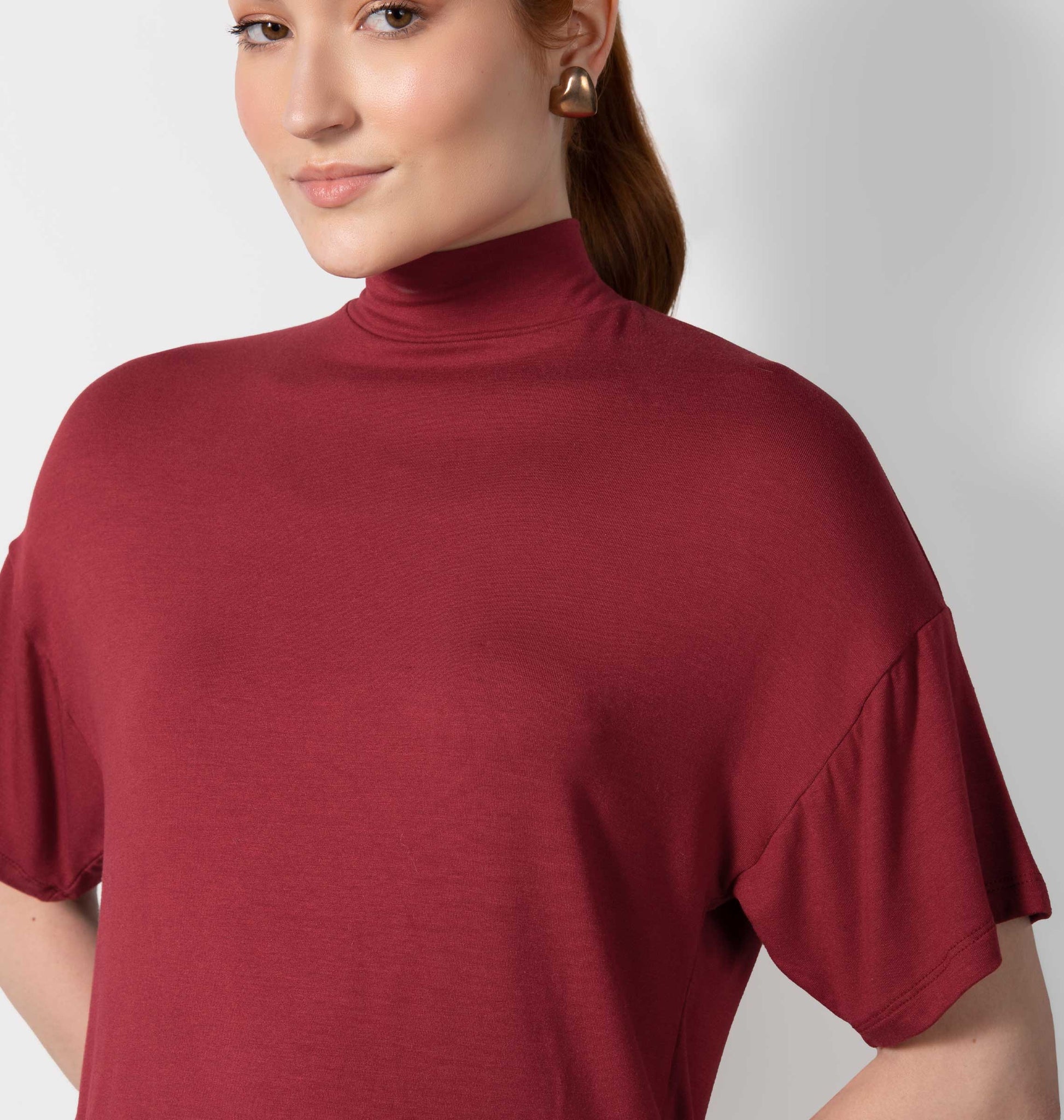 Blusa Gola Alta Ampla