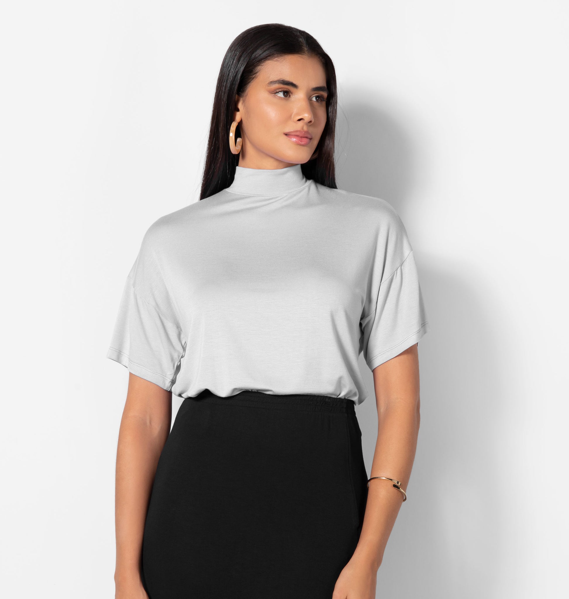 Blusa Gola Alta Ampla