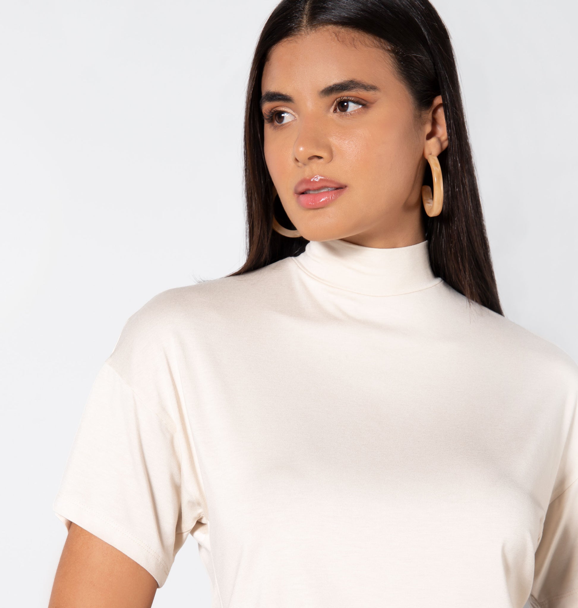 Blusa Gola Alta Ampla
