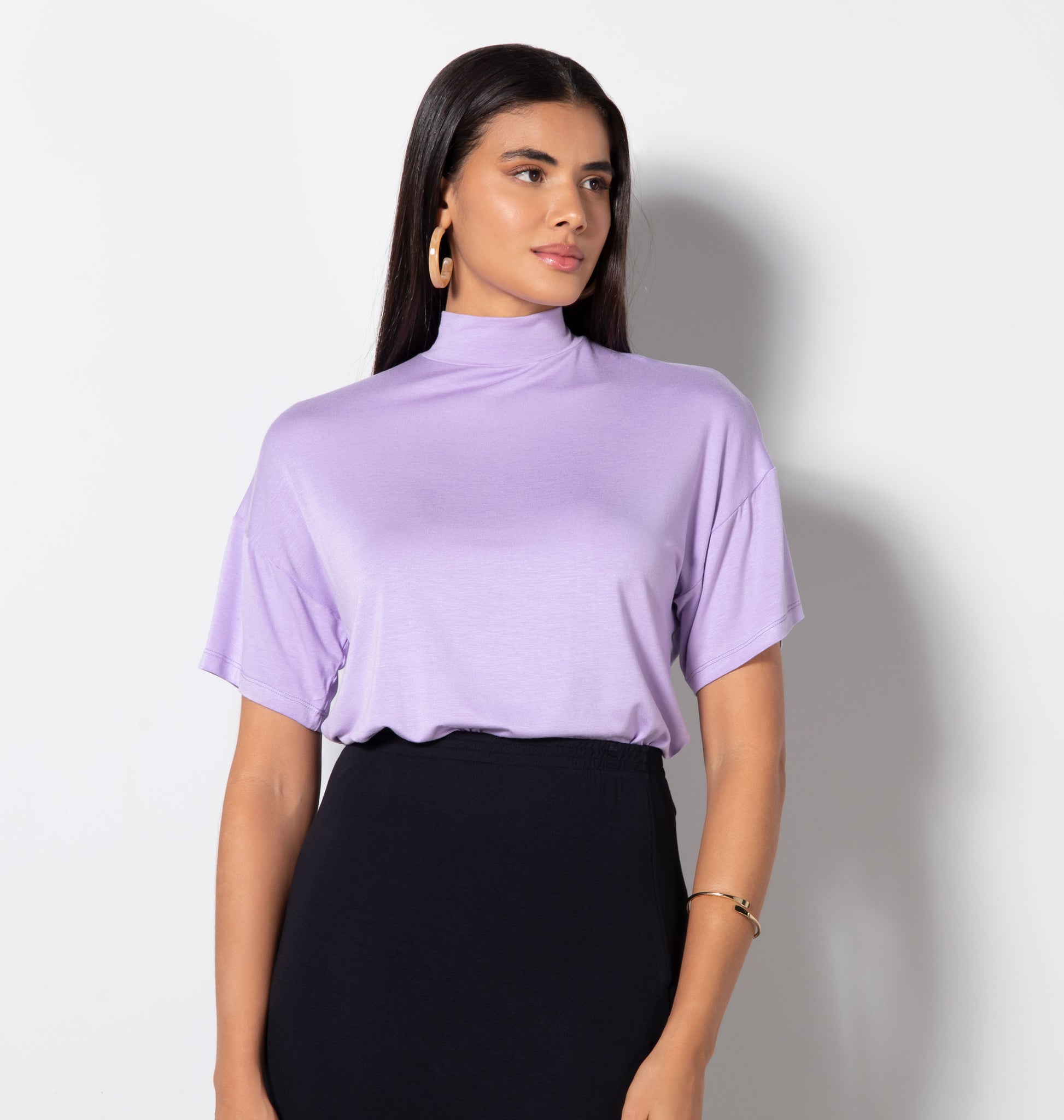 Blusa Gola Alta Ampla